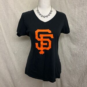 San Francisco Giants Womens Black T Shirt M Fanatics Baseball Tee